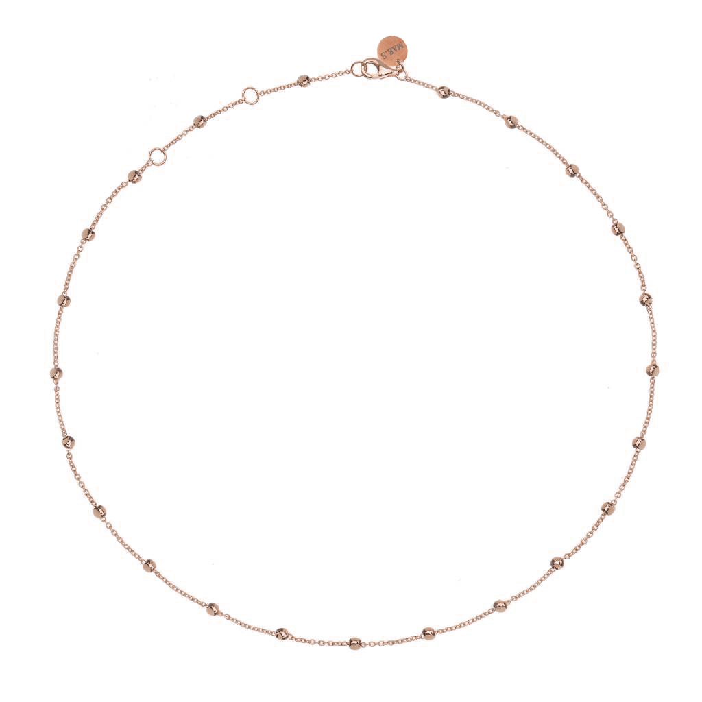 MAE.S Dots Necklace Rosegold