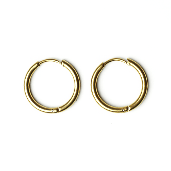 Nemi Plain Earrings Gold
