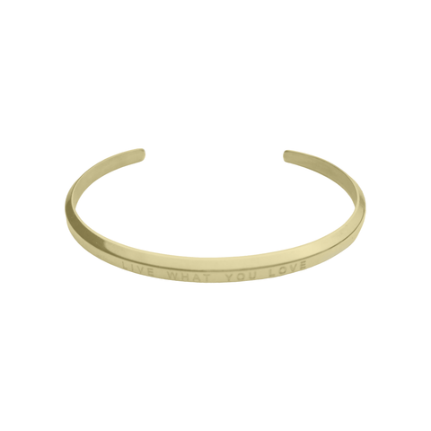 MAE.S Live What You Love Bracelet Gold